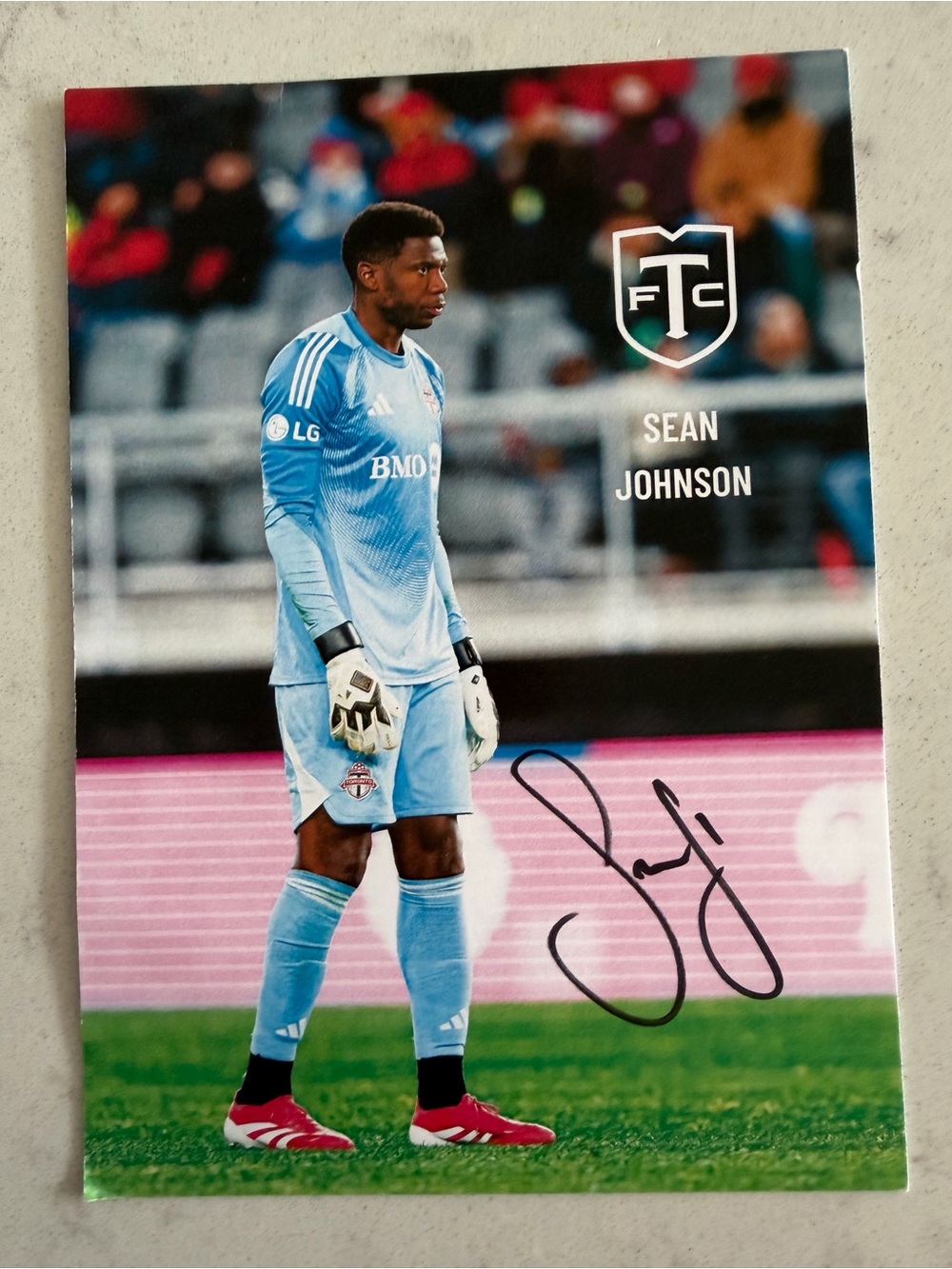Sean Johnson Toronto FC Autographed Card